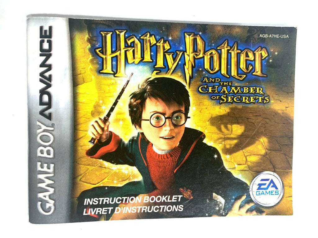 Harry Potter and the Chamber of Secrets Manual Nintendo Game Boy Advance GBA