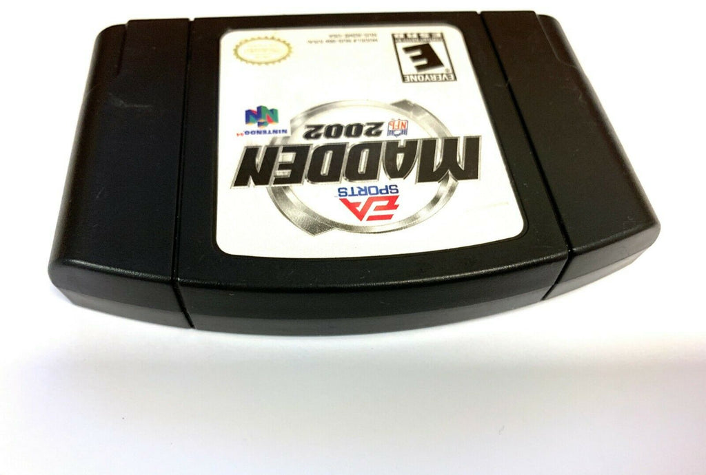 Madden NFL 2002 Nintendo 64 N64 Game Tested WORKING Authentic!