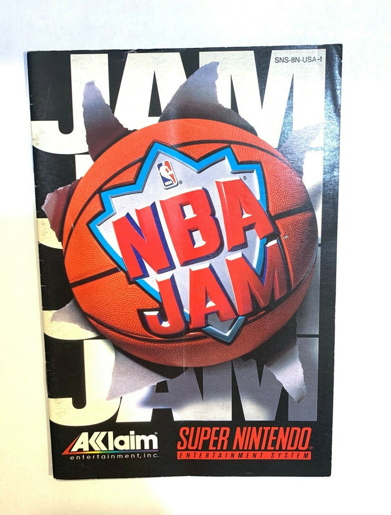 NBA Jam Super Nintendo SNES Instruction Manual Booklet only! No GAME!