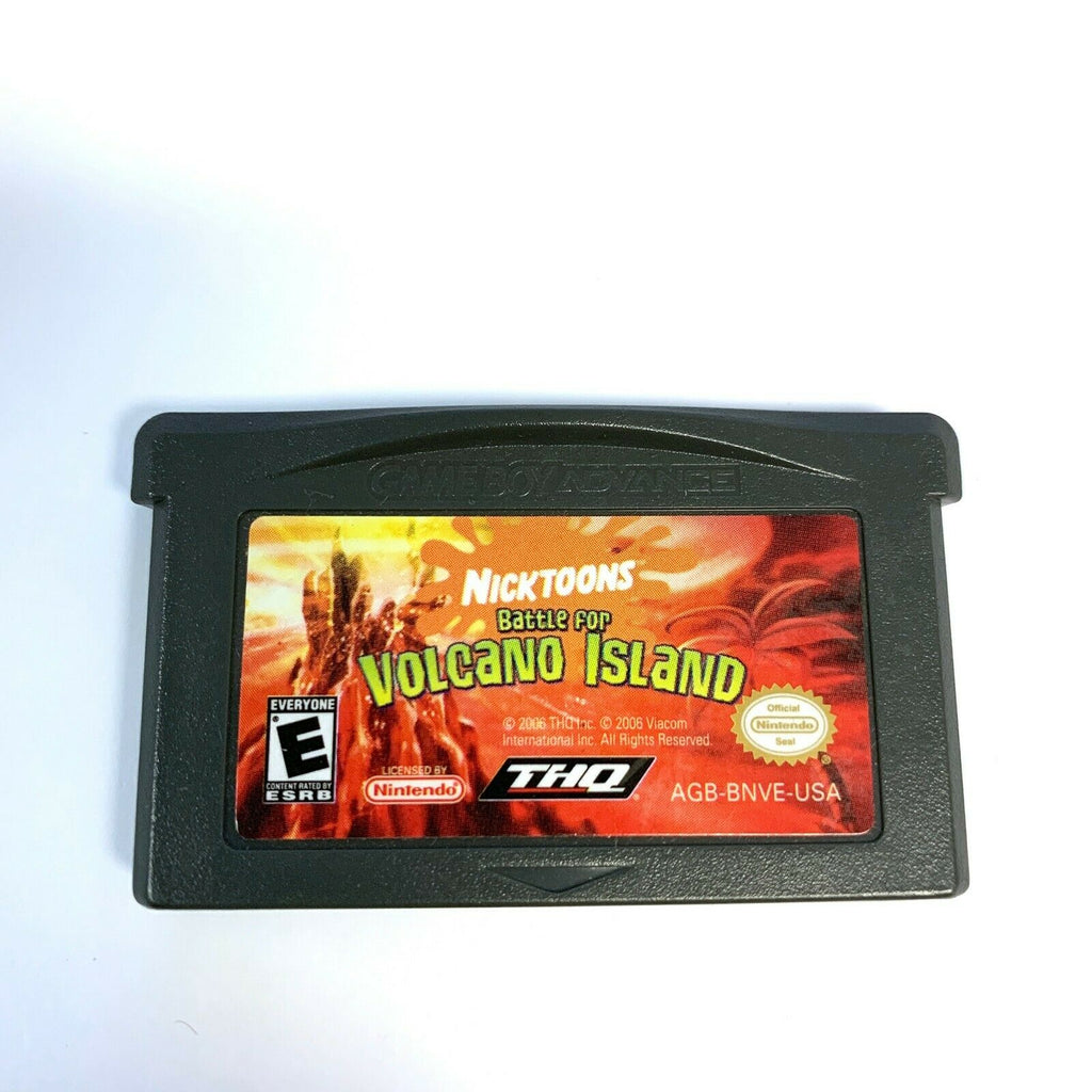 NICKTOONS BATTLE FOR VOLCANO ISLAND GAMEBOY ADVANCED GBA Tested Working
