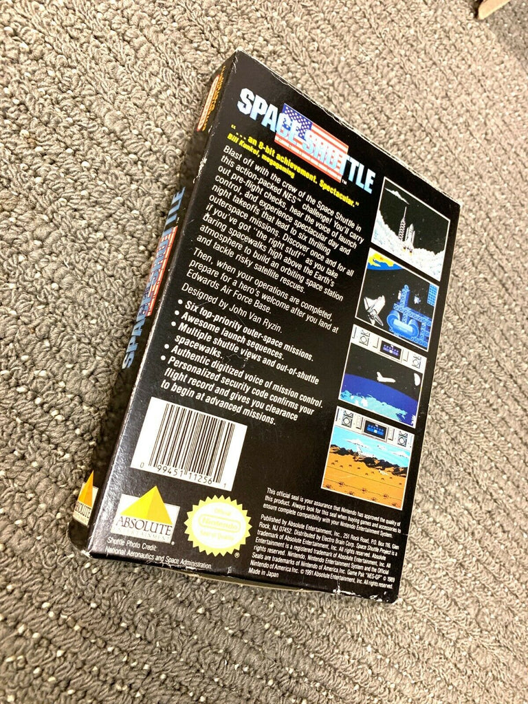 Space Shuttle Project (ORIGINAL Nintendo NES Game) Complete in Box w/ Poster CIB