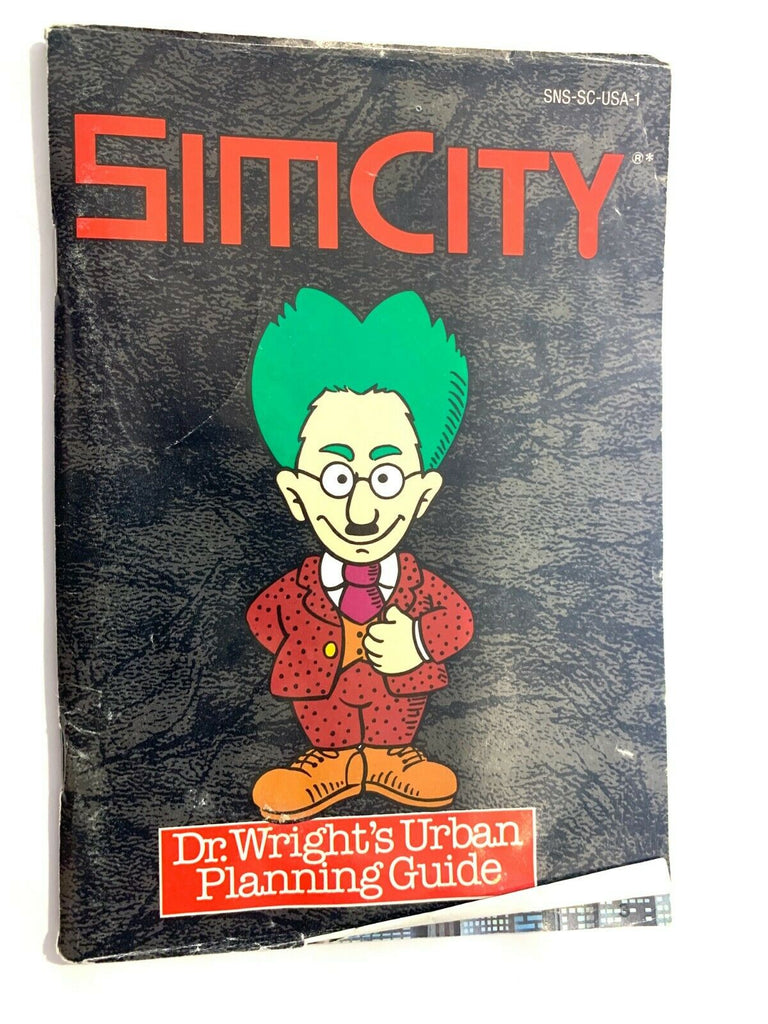 Sim City Dr Wrights Urban Planning Guide Instruction Manual SUPER NINTENDO SNES