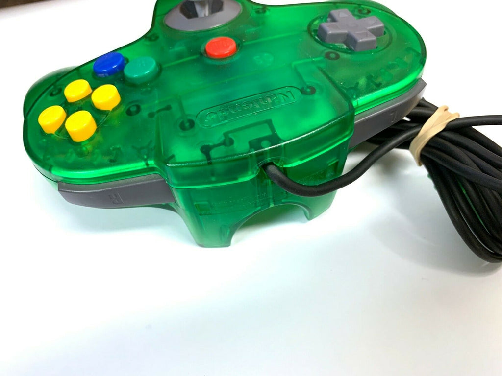 N64 Jungle Green Controller Good Stick Tested Nintendo 64 Authentic Official OEM