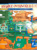SNES Legend of Zelda: A Link to the Past Super Nintendo Map Poster Authentic