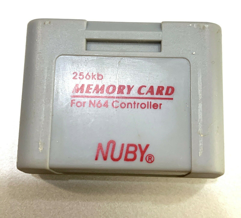 256KB N64 Controller Memory Card Nintendo Nuby Brand Tested Working - Saves!