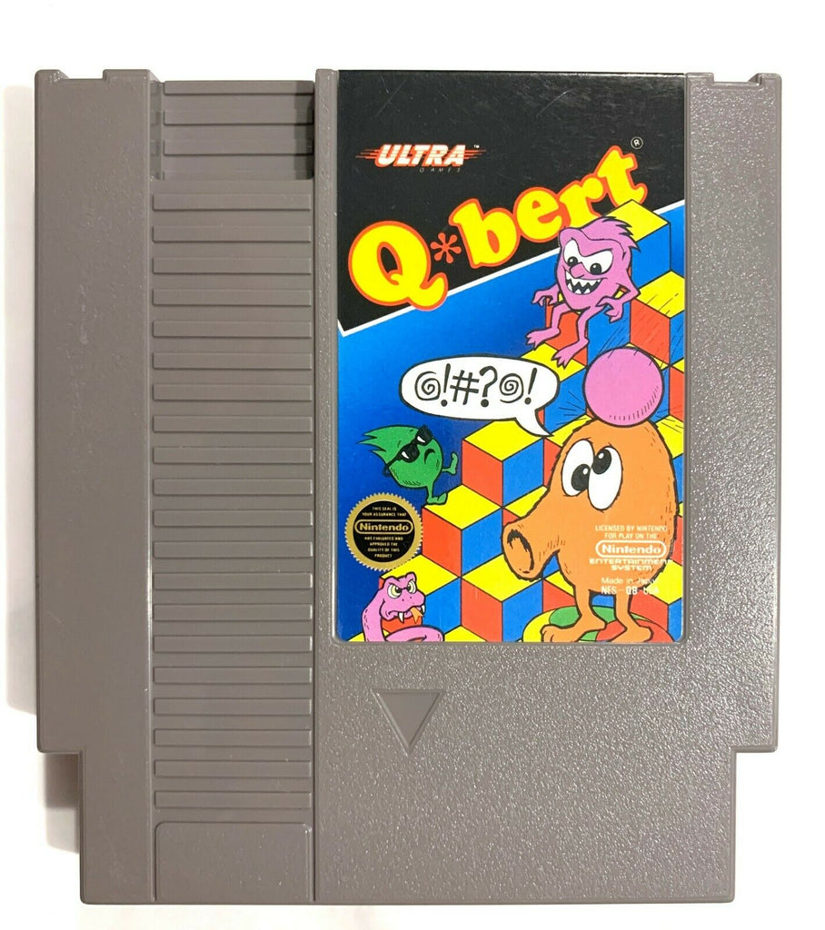 Q-Bert ORIGINAL NES Nintendo Cart Only Tested + Working & Authentic!
