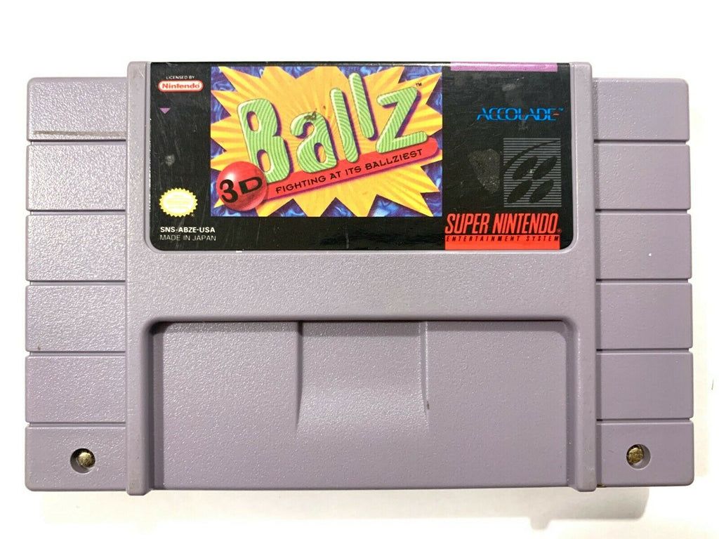 Ballz Super Nintendo Game SNES Game Tested + Working & Authentic!