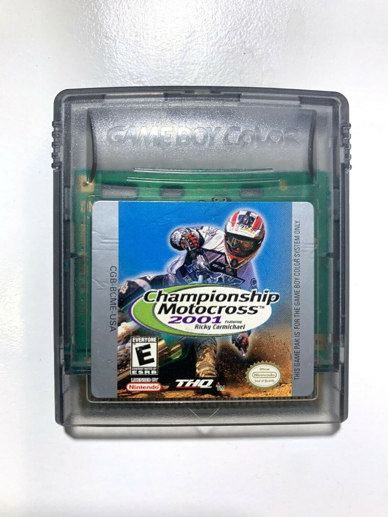 Championship Motocross 2001 NINTENDO GAMEBOY COLOR GAME Tested WORKING