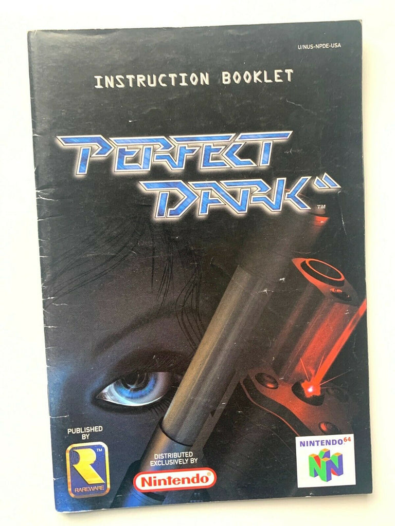 Perfect Dark Nintendo N64 Instruction Manual Booklet Book Only