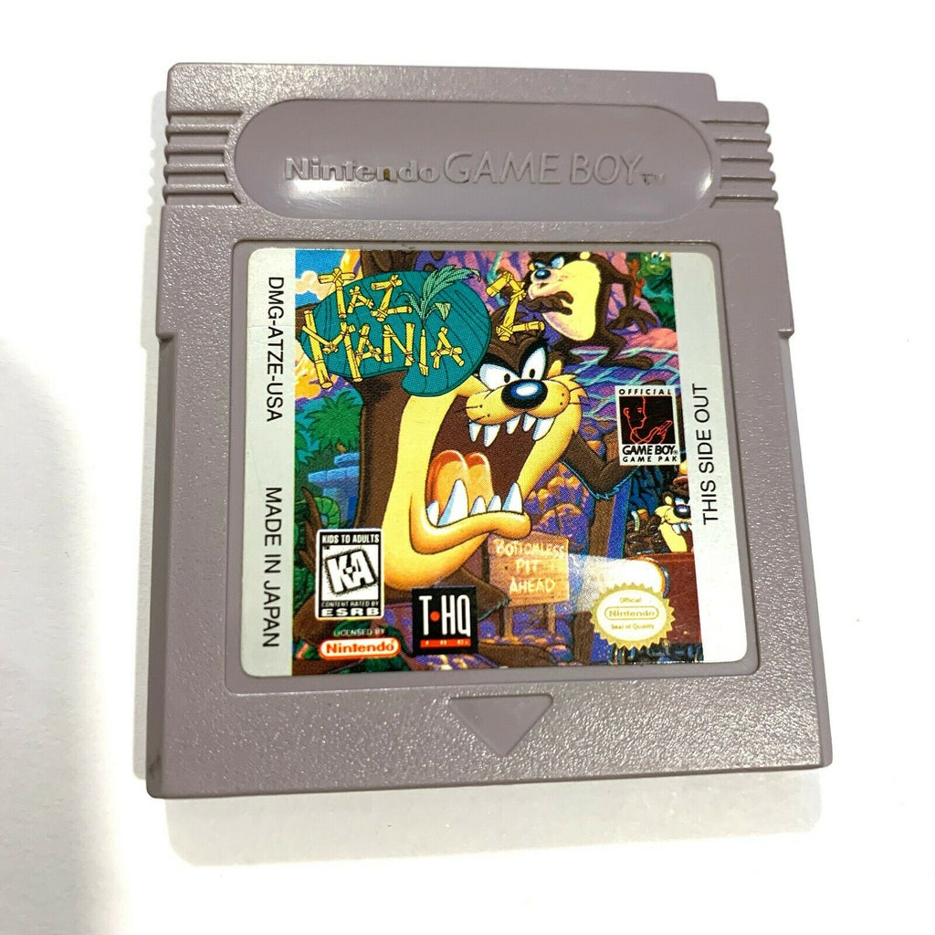 Taz-Mania (Original Nintendo Game Boy) Game Tested + Working!