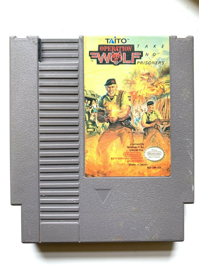 Operation Wolf - NES Nintendo Light Gun Game Tested + Working & Authentic!