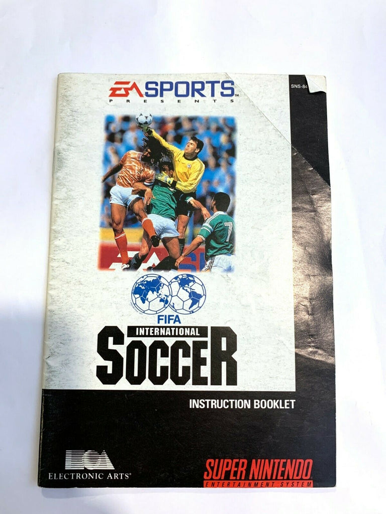 FIFA International Soccer SNES Super Nintendo Instruction Manual Only
