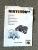 Nintendo 64 N64 Console System Instruction Booklet Manual Only Book