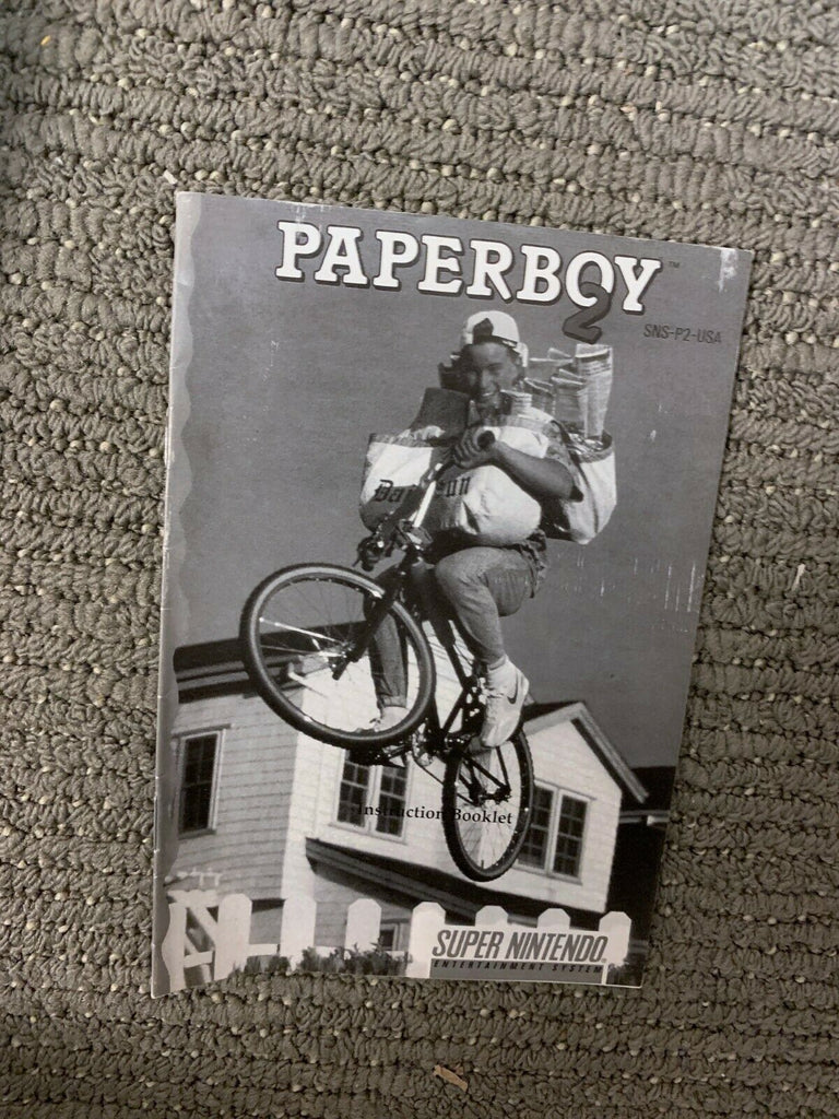 Paperboy 2 Paper Boy SNES SUPER NINTENDO Box and Manual ONLY No Game!