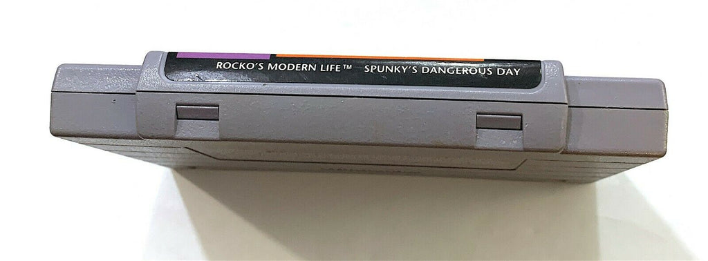 ROCKO'S MODERN LIFE Super Nintendo SNES Game - Tested - Working - Authentic!