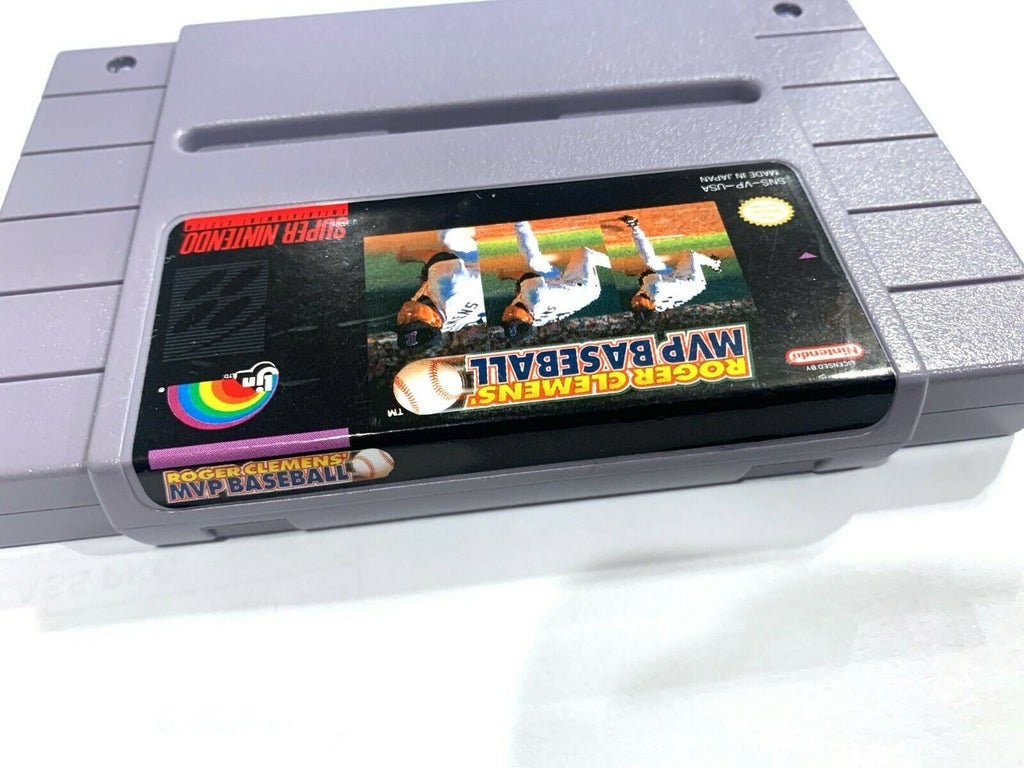 Roger Clemens MVP Baseball SUPER NINTENDO SNES GAME Tested + Working & Authentic