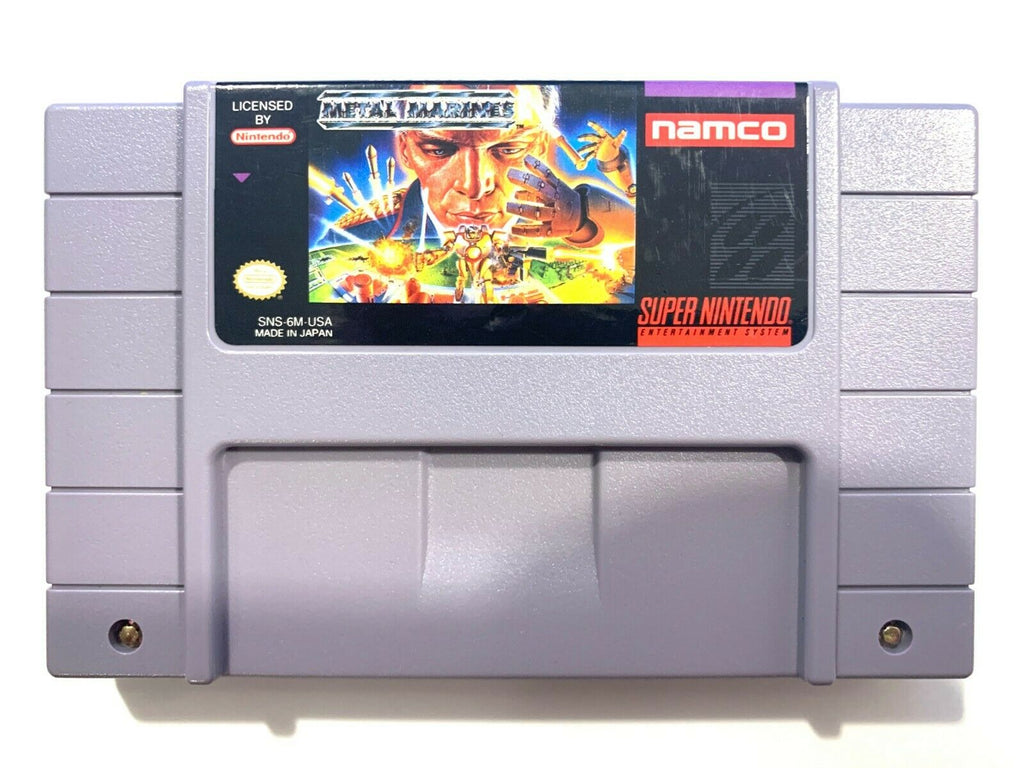 Metal Marines SUPER NINTENDO SNES GAME Tested + Working & Authentic VERY GOOD!