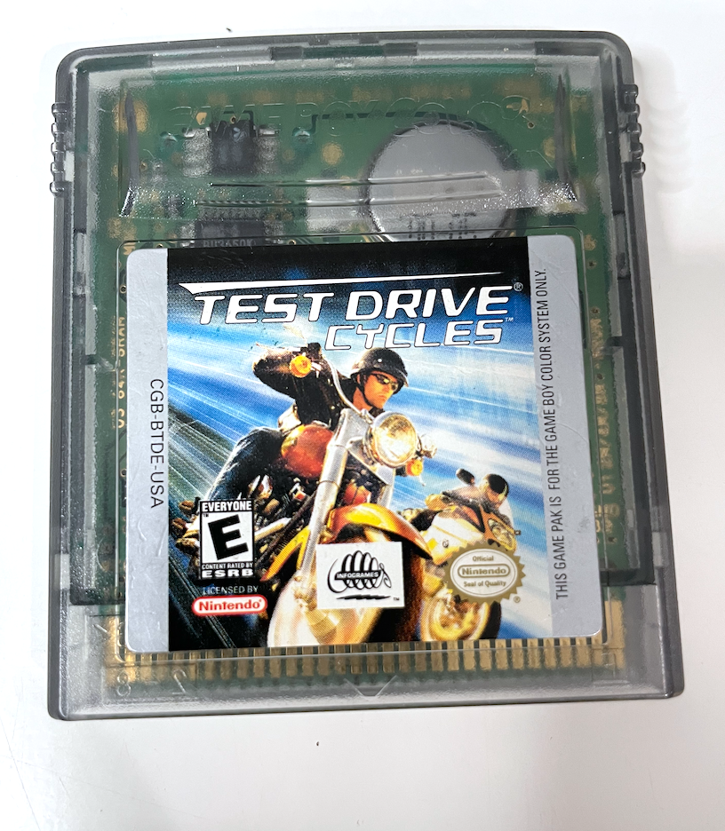 Test Drive Cycles NINTENDO GAMEBOY COLOR GAME Tested + Working! AUTHENTIC!