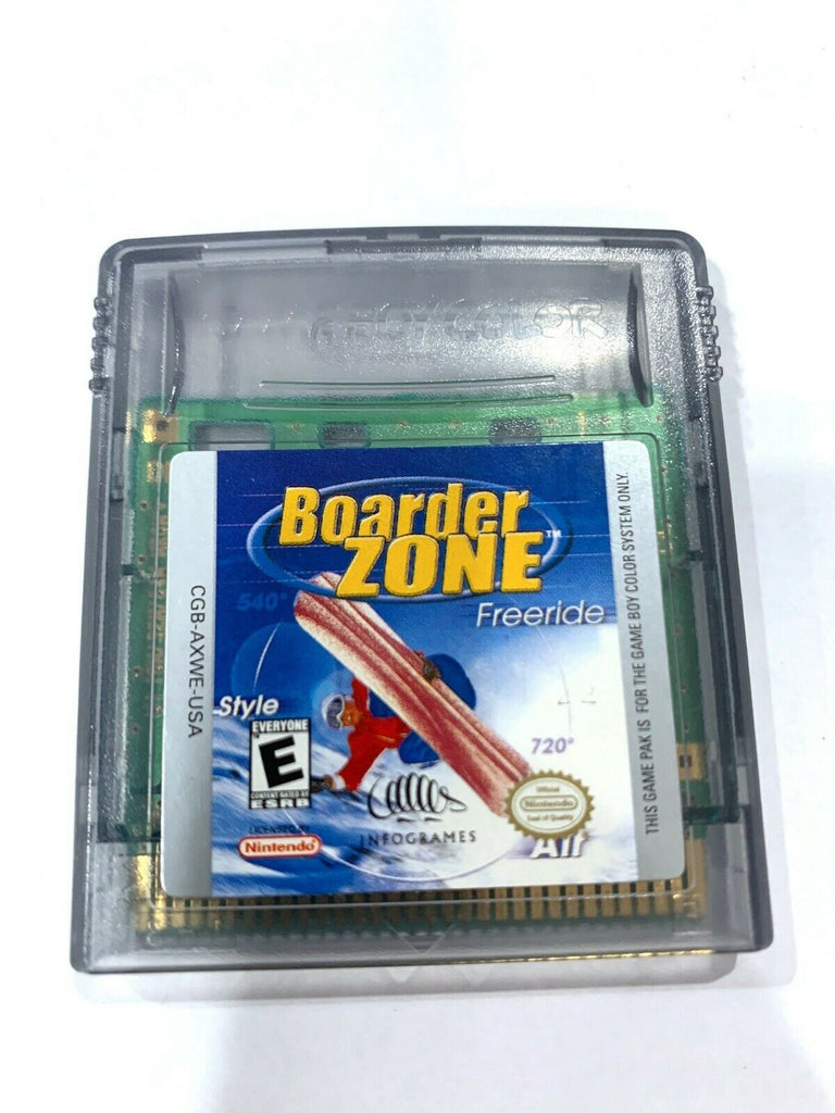 Boarder Zone Free Ride (Nintendo Game Boy Color, 1999) Tested & Working