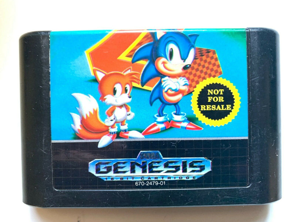 Sonic The Hedgehog 2 Sega Genesis Authentic Game Cartridge