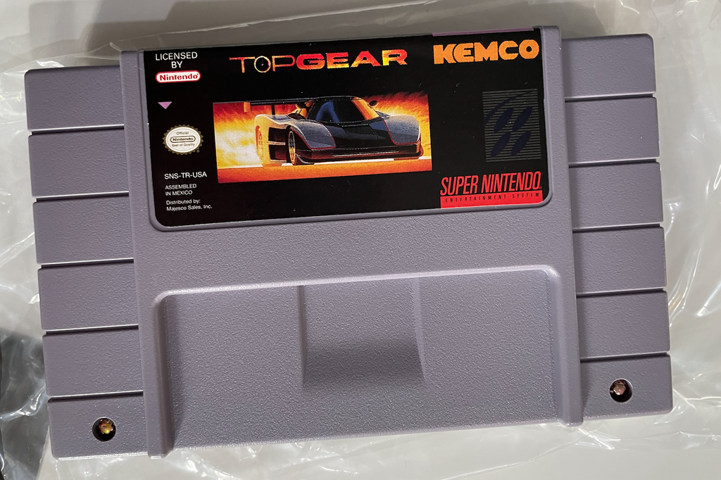 Top Gear Super Nintendo Snes Complete CIB OPEN BOX! Game Never Played!