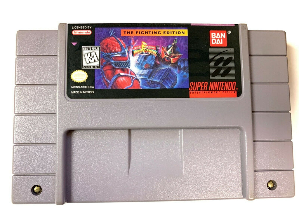 Mighty Morphin Power Rangers Fighting Edition SUPER NINTENDO SNES GAME Tested!