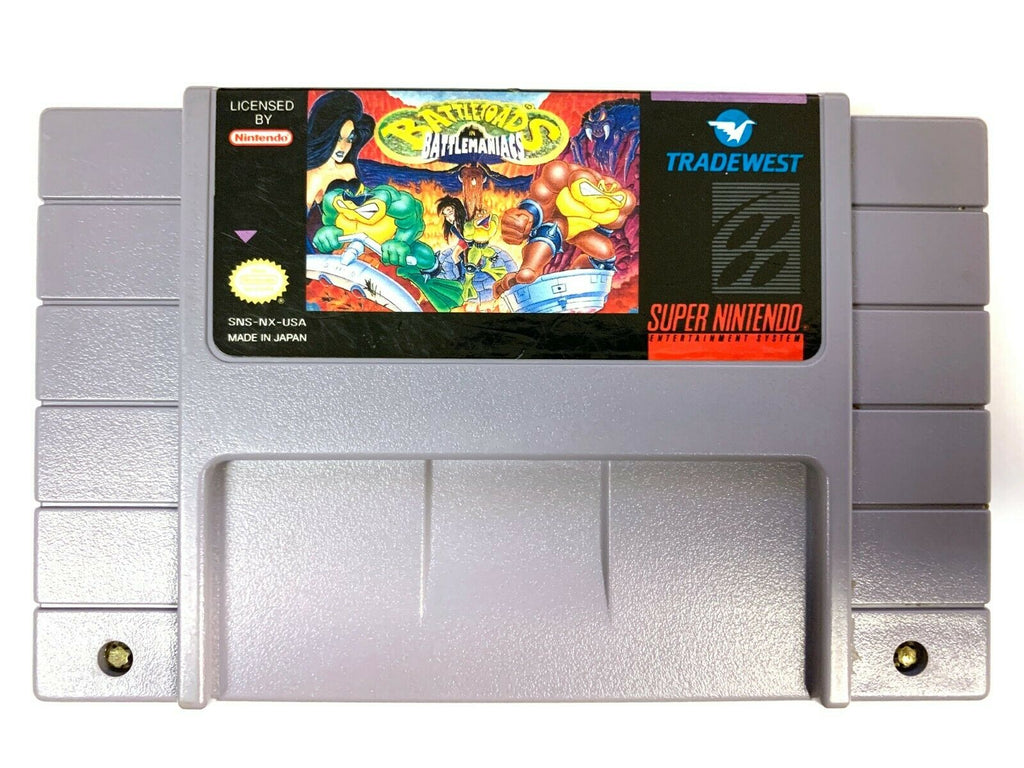 Battletoads in Battlemaniacs SUPER NINTENDO SNES GAME Tested Working & AUTHENTIC