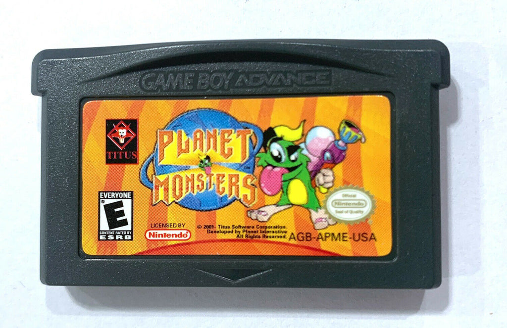 PLANET MONSTERS NINTENDO GAMEBOY ADVANCE GBA GAME Tested + Working