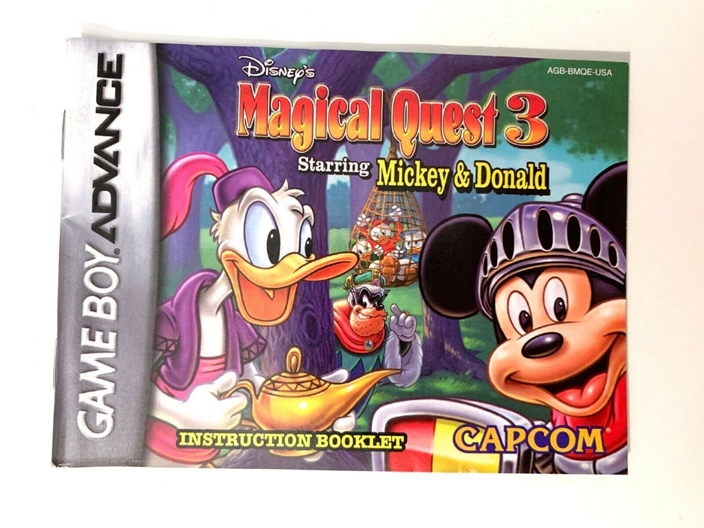 Disney's Magical Quest 3 NINTENDO GAMEBOY ADVANCE GBA Instruction Manual Booklet