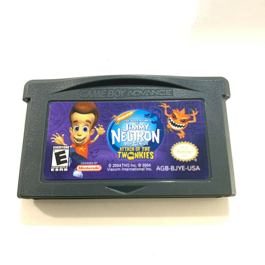 JIMMY NEUTRON BOY GENIUS: ATTACK OF THE TWONKIES NINTENDO GAMEBOY ADVANCE GBA