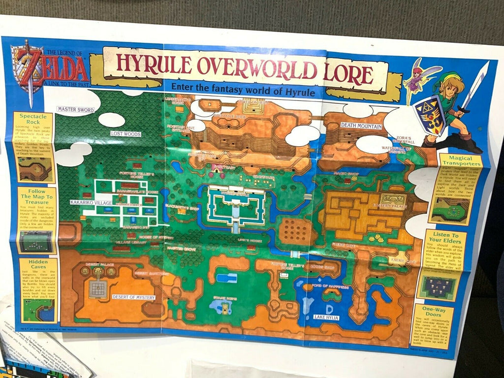 The Legend of Zelda: A Link to the Past - Inn Map (Labeled) - SNES Super  Nintendo