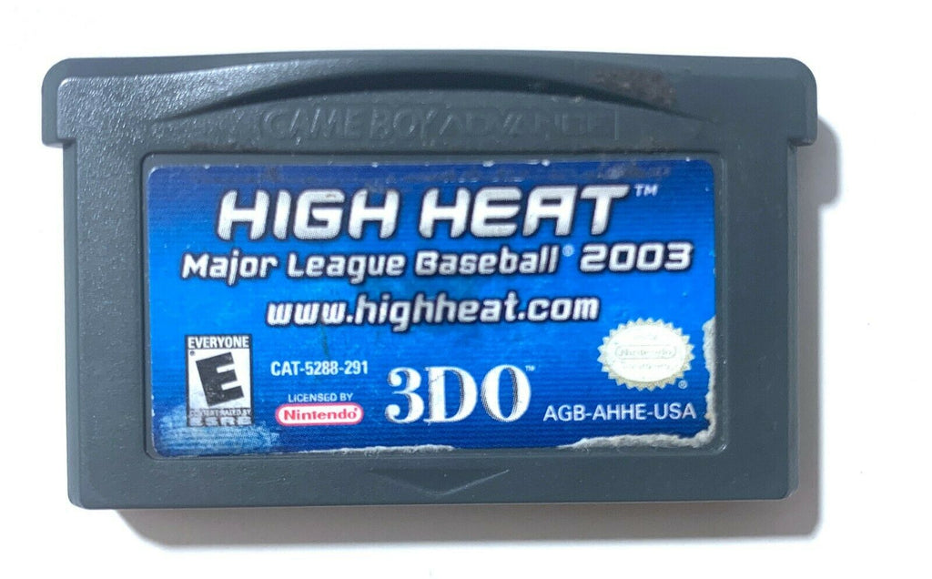 High Heat Major League Baseball 2003 Nintendo Gameboy Advance GBA TESTED!