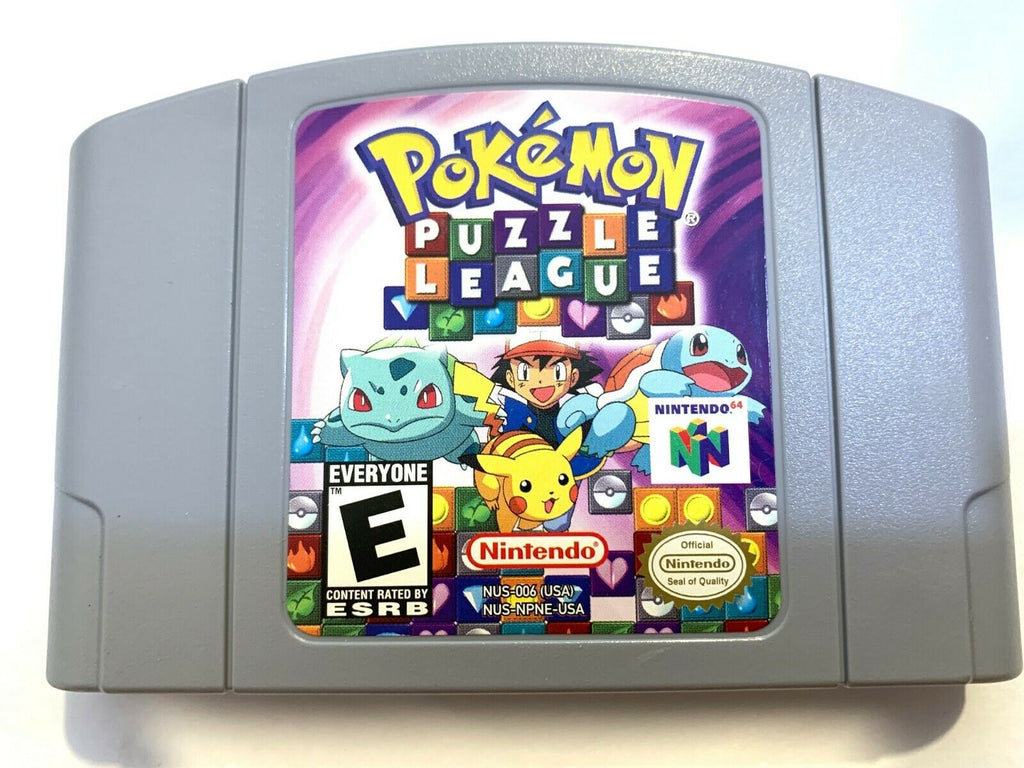 Pokemon Puzzle League - Nintendo N64 Game TESTED + WORKING & AUTHENTIC!