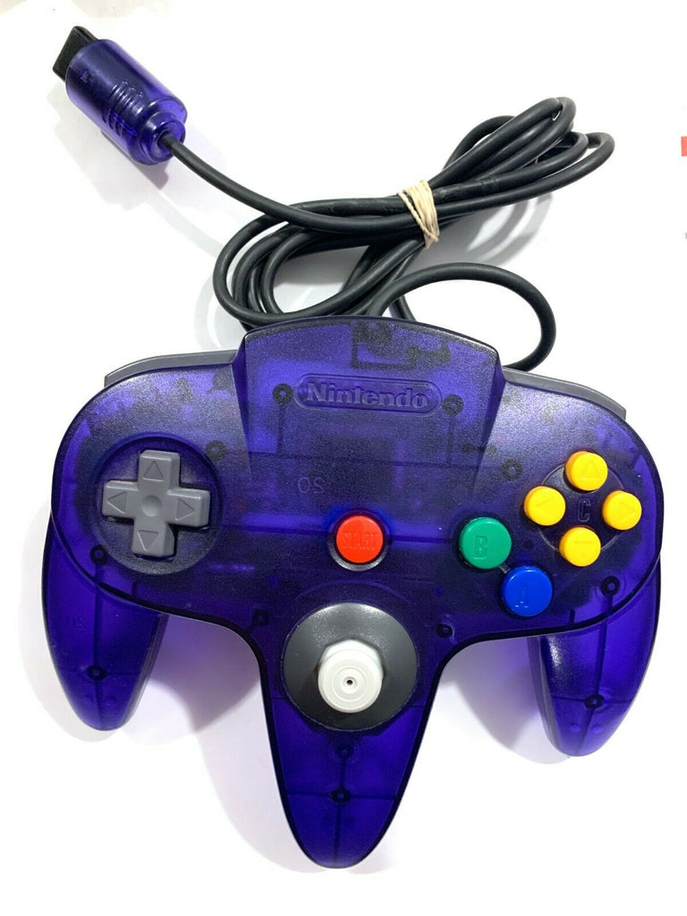 Authentic OEM Nintendo N64 Funtastic Grape Purple Controller with New Joystick!