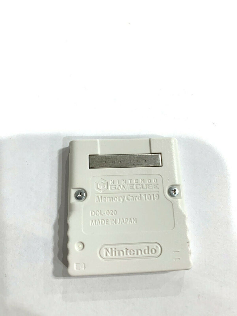 Nintendo GameCube OEM White Memory Card 1019 Blocks DOL-020 TESTED Working!