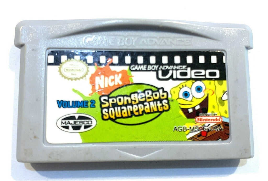Spongebob Squarepants Volume 2 Nintendo Game Boy Advance Video GBA