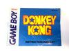 Donkey Kong Original Gameboy Instruction Manual Booklet Book