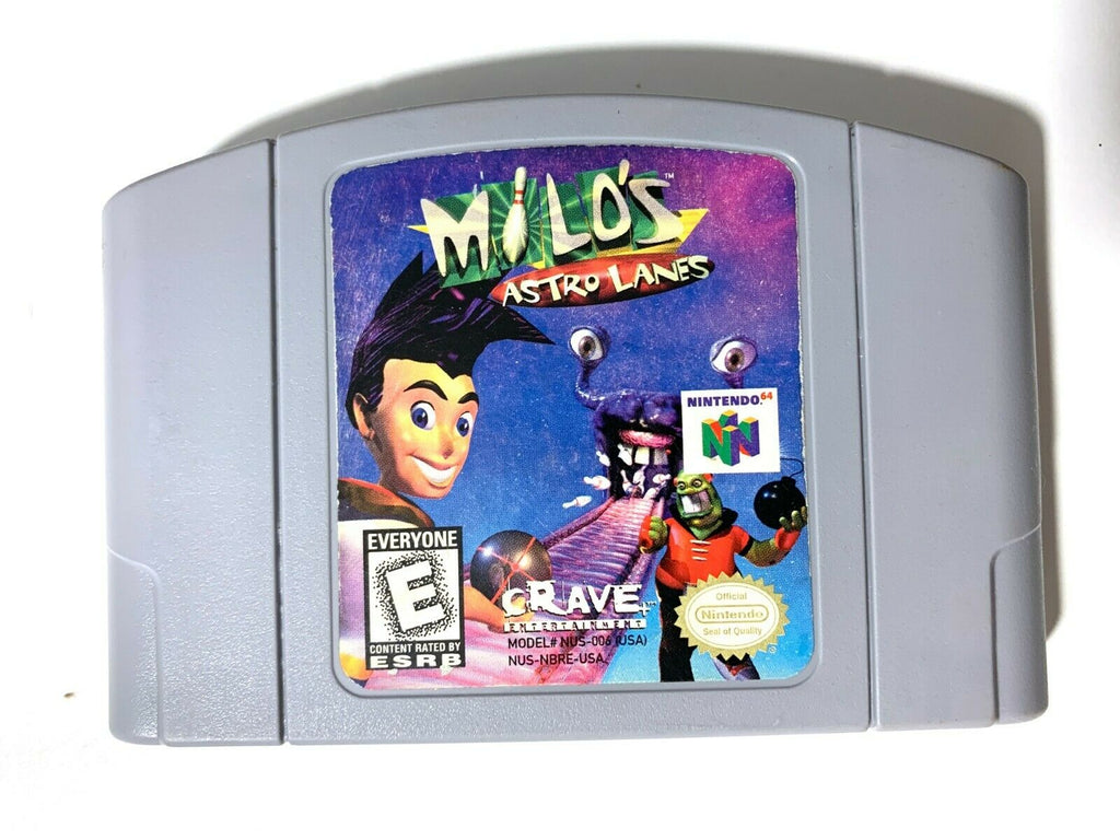 Milo's Astro Lanes - Nintendo 64 N64 Game Tested + Working & Authentic