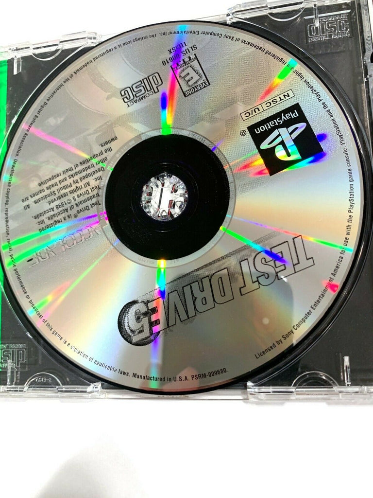 Test Drive 5 Greatest Hits Ps1 Complete w/ Manual CIB Tested + Working!