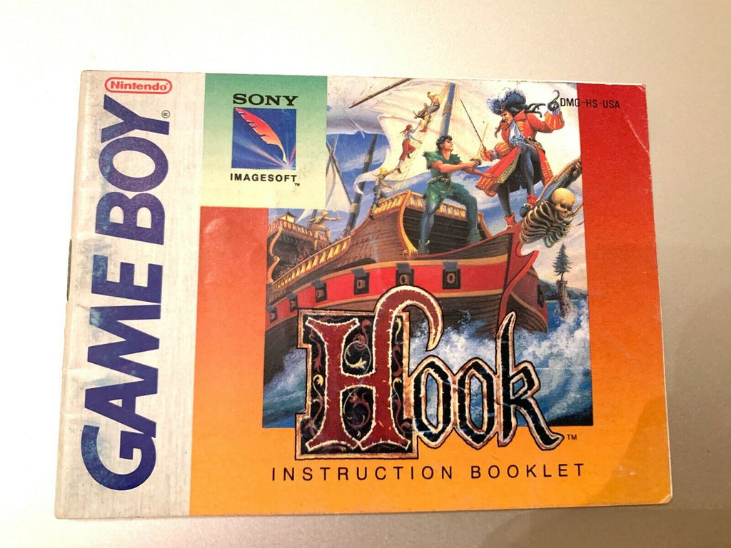 Hook Original Nintendo Gameboy Instruction Manual Booklet Book