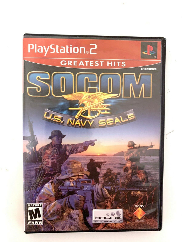SOCOM U.S. Navy Seals Sony Playstation 2 PS2 Game
