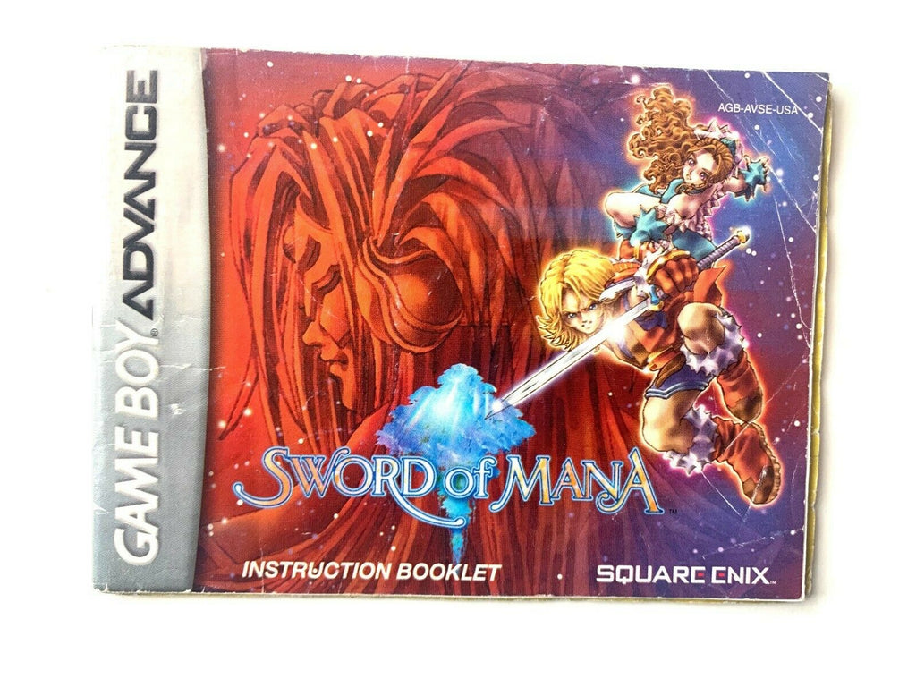 Sword of Mana Instruction Manual Booklet Book for Nintendo Game Boy Advance GBA