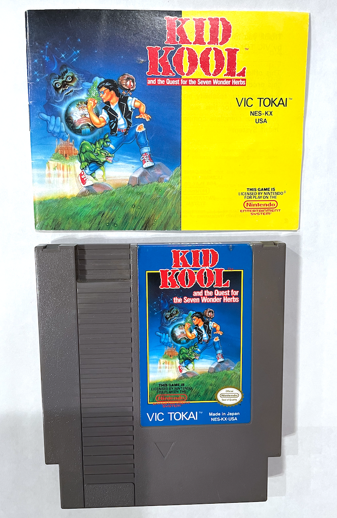 Kid Kool and the Quest for the Seven Wonder Herbs NINTENDO NES Game w/ Manual!