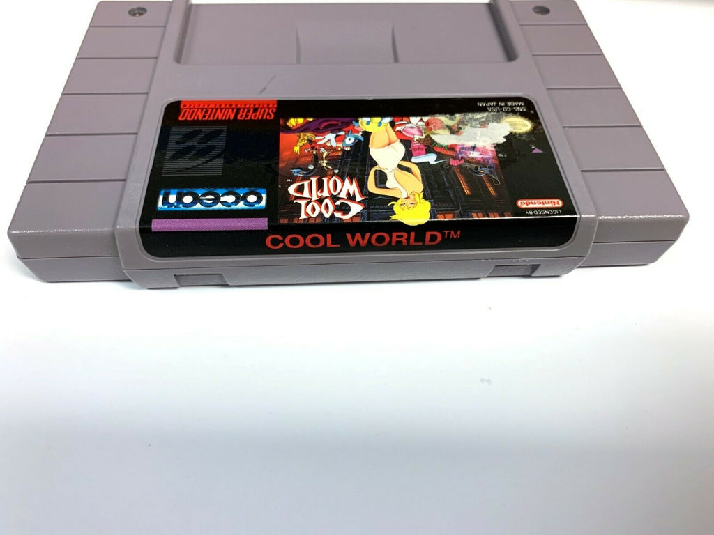 SNES Cool World Video Game Cartridge Authentic, Tested Working!