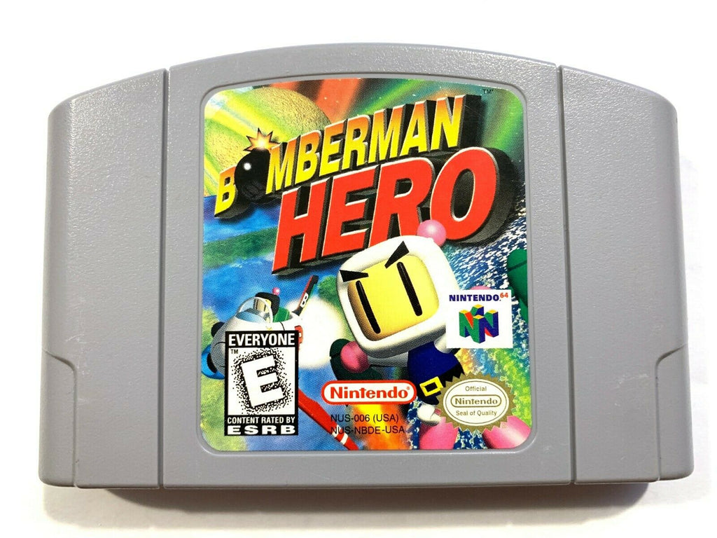 Bomberman Hero NINTENDO 64 N64 Game Tested + Working & Authentic!