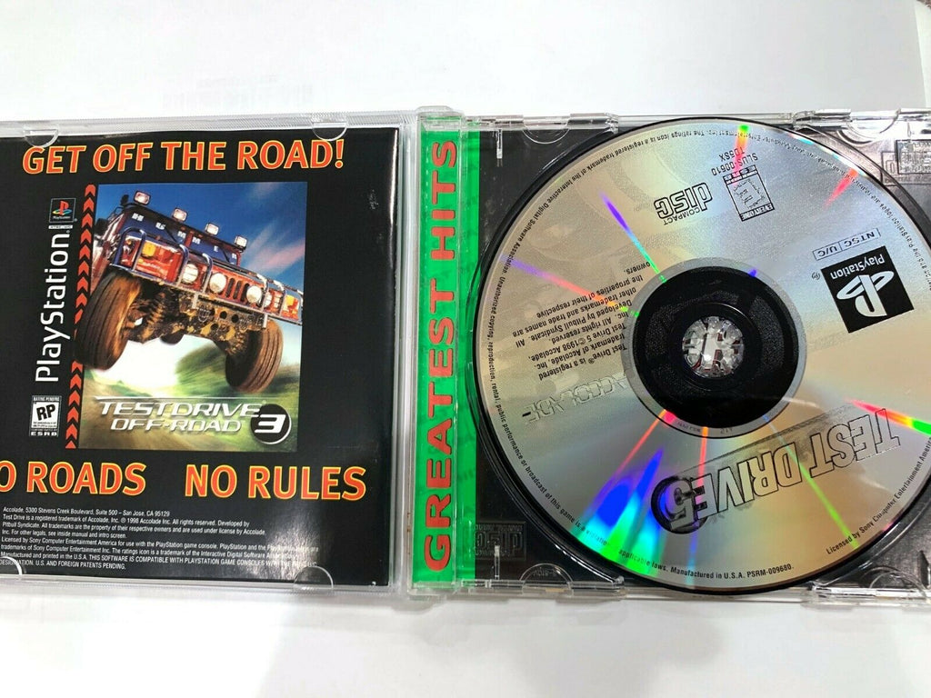 Test Drive 5 Greatest Hits Ps1 Complete w/ Manual CIB Tested + Working!
