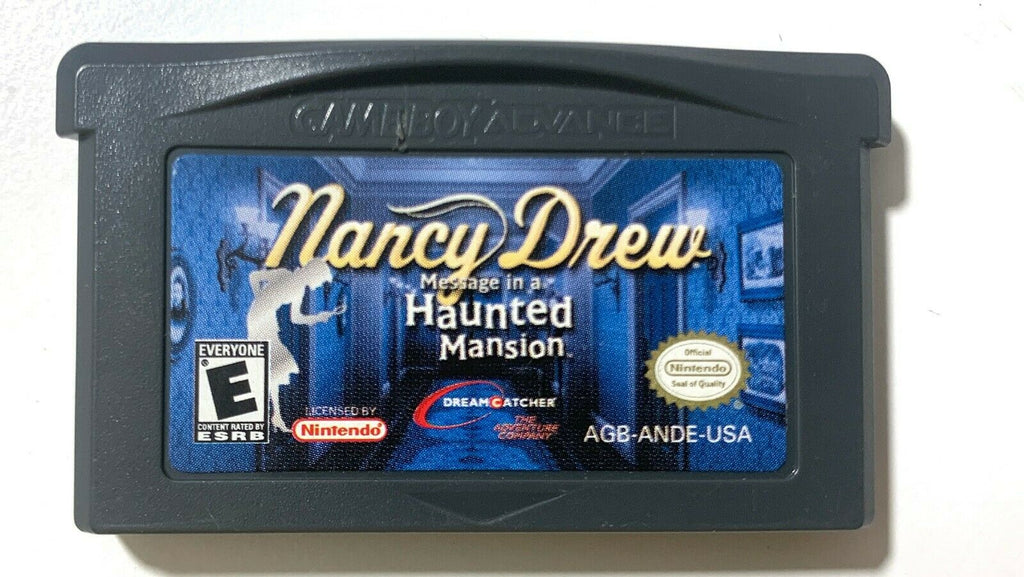 Nancy Drew Haunted Mansion NINTENDO GAMEBOY ADVANCE GBA GAME Tested WORKING!
