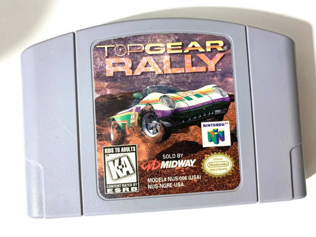 Top Gear Rally - Nintendo 64 N64 Game Tested + Working & Authentic!