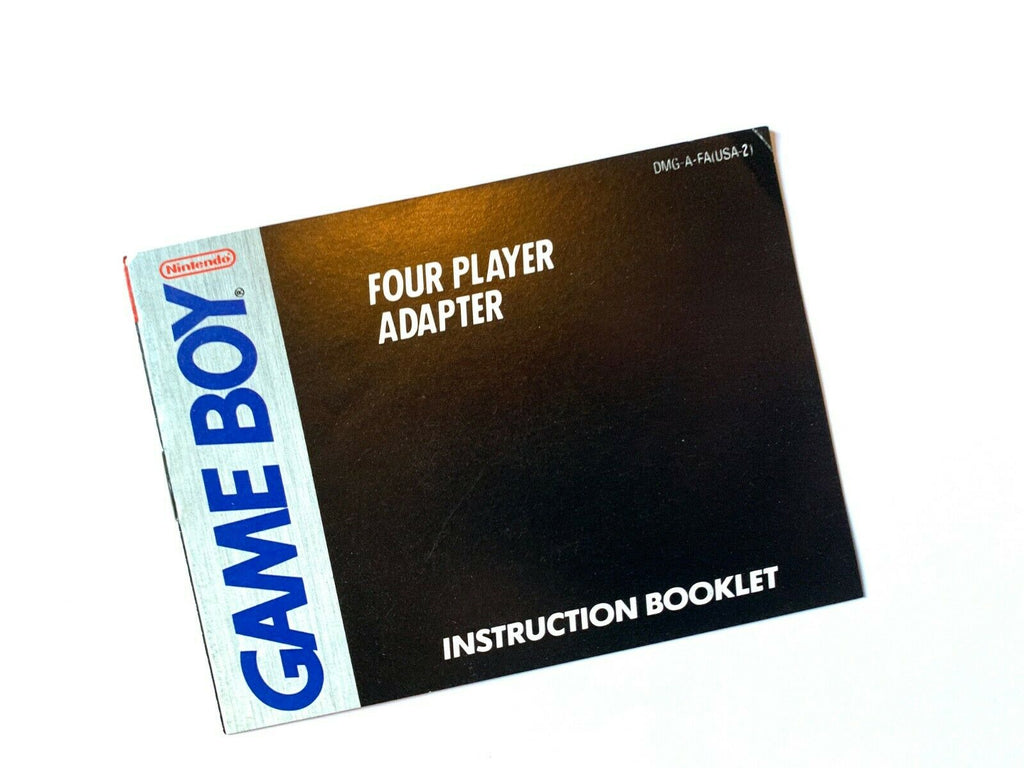 Four Player Adapter GameBoy Nintendo Instruction Manual Only - Good