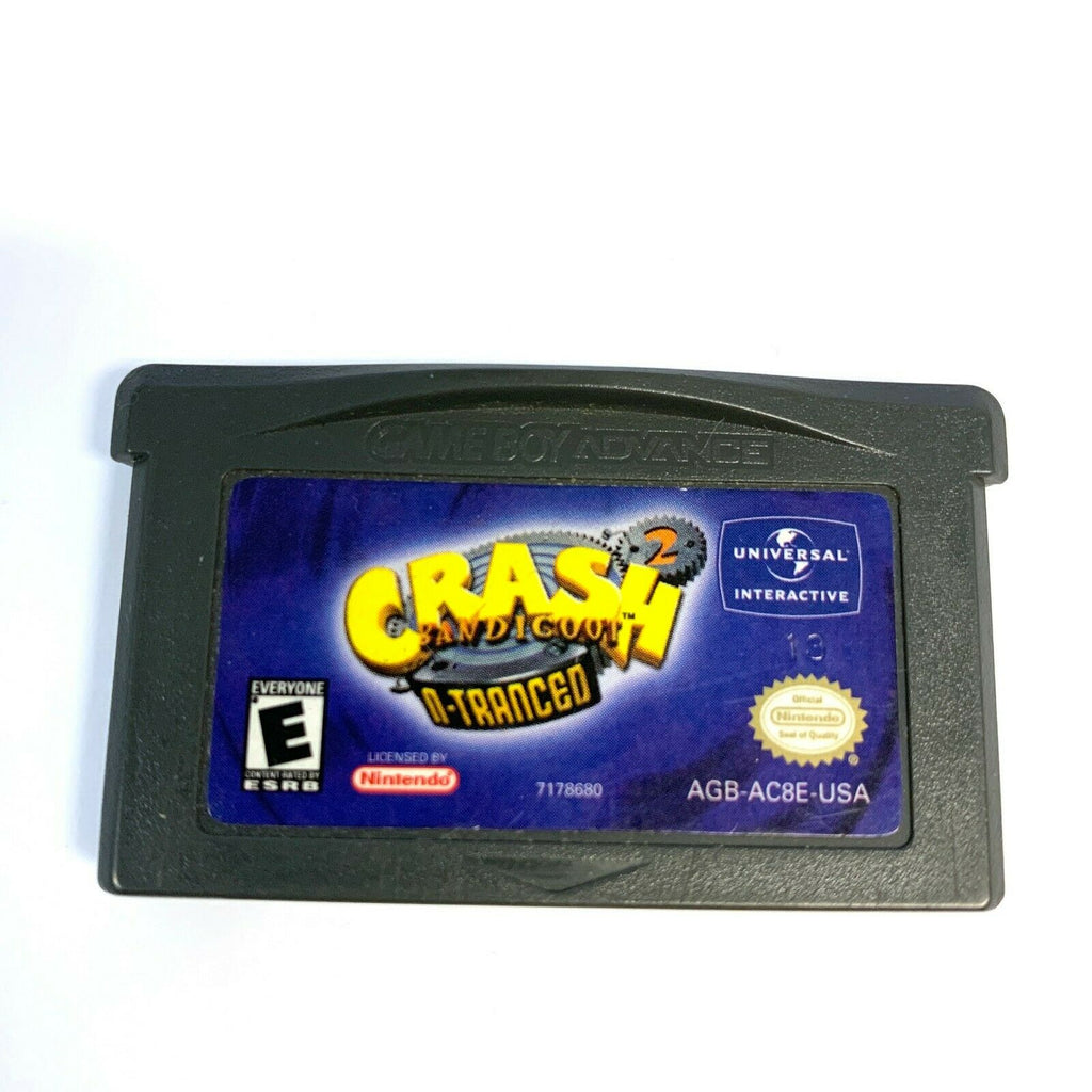 Crash Bandicoot 2 N Tranced Nintendo Gameboy Advance GBA Game